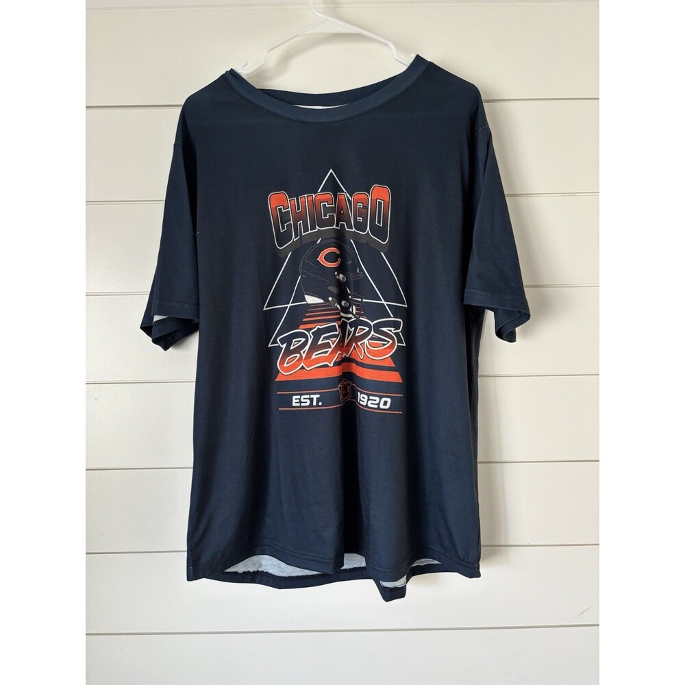 NFL Chicago Bears Men's Short Sleeve Performance Crewneck T-Shirt in Navy, XL